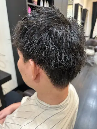 メンズ ナチュラルヘア 神田一瑳のヘアスタイル