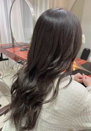 ロング カラー 透明感カラー/メンズ カット/RUNAのヘアスタイル