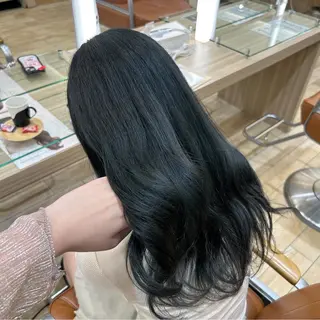 ロング カラー 柔らかい縮毛矯正 Yu🫧銀座🩶のヘアスタイル