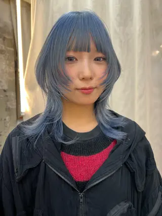 ミディアム カラー 圧倒的デザイン力 店長🎨RENAのヘアスタイル