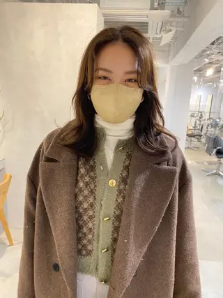 ミディアム レイヤーカットのプロ 大人ヘア宮森貴志のヘアスタイル
