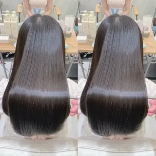 ロング 髪質改善✨艶髪カラー 縮毛矯正✨有田仁志のヘアスタイル