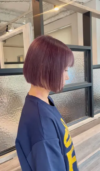 ショート カラー 🫧透明感&レイヤー 似合わせ🫧/なぎのヘアスタイル