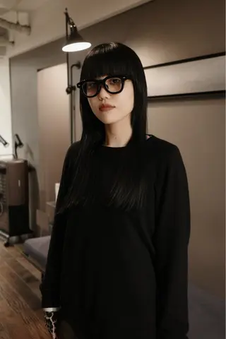 ロング カラー ミウラ ハナキのヘアスタイル
