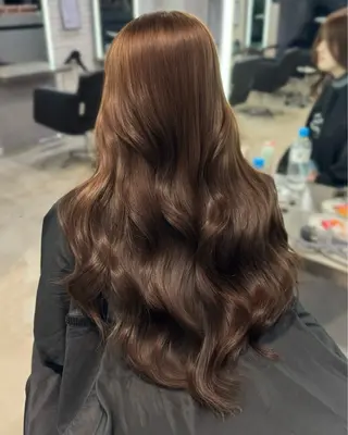 ロング カラー 艶カラー♡クール トレンドヘア♡アユミのヘアスタイル