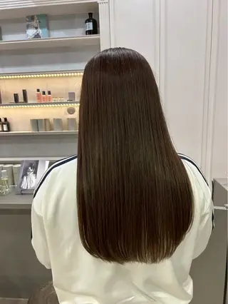 カラー 透明感カラー ここののヘアスタイル