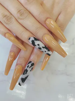 ロング JNA認定講師🌸 RIEのネイルデザイン