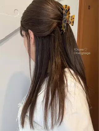 カラー linna / 高槻 /透明感カラーのヘアスタイル