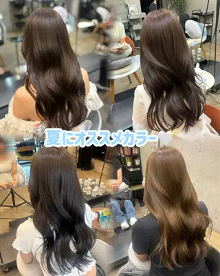 ロング カラー 🫧透明感カラー/ うる艶カラー/すみれのヘアスタイル