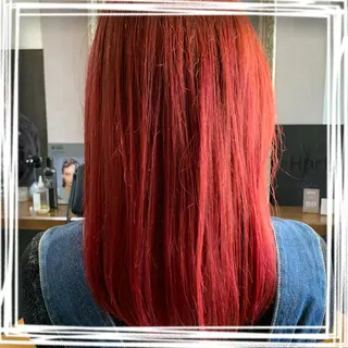 セミロング カラー enx天王町店 伊藤 愛央のヘアスタイル