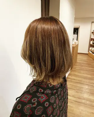 ミディアム カラー 狩野 龍二のヘアスタイル