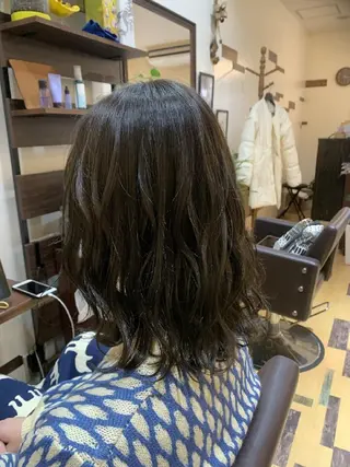 ミディアム カラー サトウ シューイチのヘアスタイル