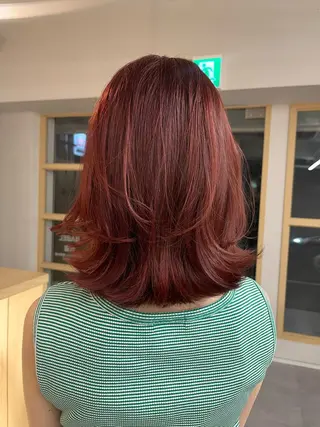 カラー ひな︎/暖色 柔color🌷のヘアスタイル