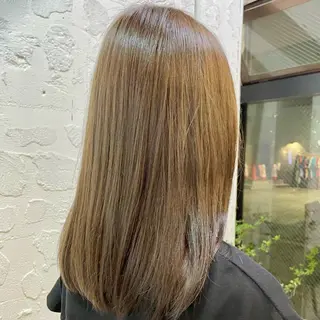 セミロング カラー ヘアアレンジ 🎀レイヤー 透明感 カラーyuuri🎀のヘアスタイル