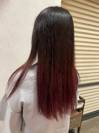 ロング カラー 切りっぱなしボブ/ 三瀬翔のヘアスタイル