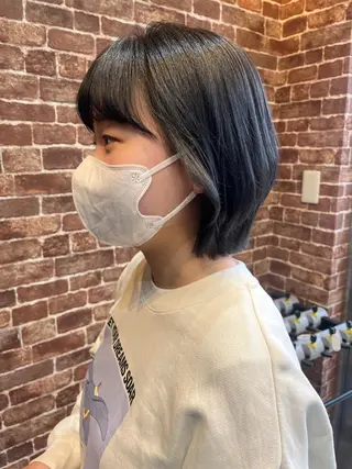 ショート カラー パーマ ヘアアレンジ メンズ キッズ ネイル マツエク・マツパ アイブロウ 久木原 ゆりのヘアスタイル