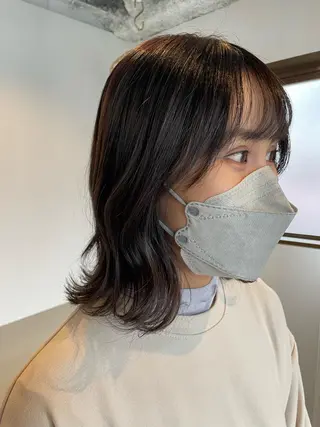 ミディアム カラー ヘアアレンジ REONA🪽✨薬院 レイヤーカット🫧のヘアスタイル