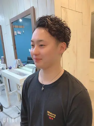 ショート パーマ 鷺谷 玲奈のヘアスタイル