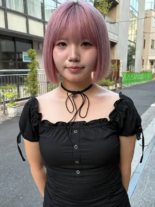 ショート カラー ヘアアレンジ ブリーチ矯正髪質改善 ✨オオエタクミのヘアスタイル