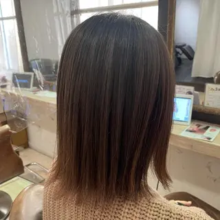 ミディアム カラー 北川 智海のヘアスタイル