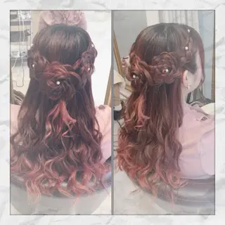 ロング ヘアアレンジ ヘアセット/着付け 𓇼 まつもと𓇼のその他イメージ