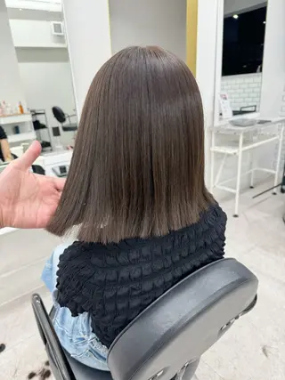 ミディアム カラー 縮毛矯正×髪質改善 店長　DAITOのヘアスタイル