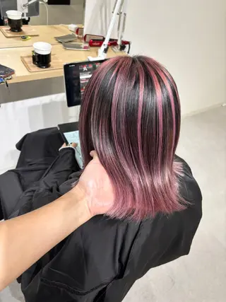 ミディアム ケアブリーチ 黒瀬有汰のヘアスタイル