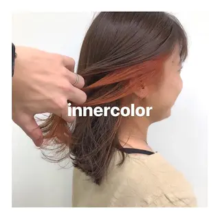 ミディアム カラー レイヤーボブ/ボブ 仲川和人のヘアスタイル