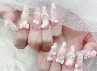 ネイル K.bi_nail ネイル長さ出し専門店のネイルデザイン