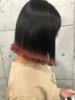 ミディアム カラー パーマ ヘアアレンジ メンズ キッズ ネイル マツエク・マツパ 艶髪育成サロン 京橋 shinのヘアスタイル