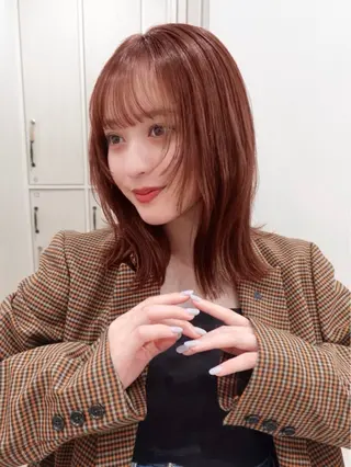 ミディアム カラー 越後 遥/ 透明感カラー🪞🤍のヘアスタイル