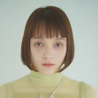 ミディアム カラー ヘアアレンジ 韓国×艶髪 さきのヘアスタイル