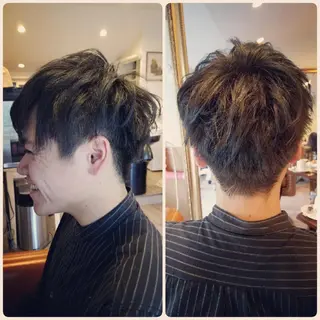 ショート カラー spa hair ark 富井直美のヘアスタイル