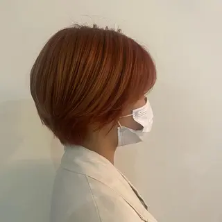 ショート カラー ヘアアレンジ メンズ キッズ Lisa 海外風スパイラルのヘアスタイル