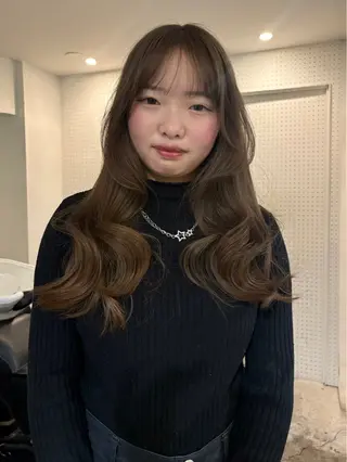 セミロング カラー kanami/ 中崎町美容室のヘアスタイル