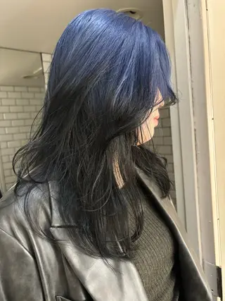 ロング カラー レイヤー/ハイトーン RYUSEIのヘアスタイル