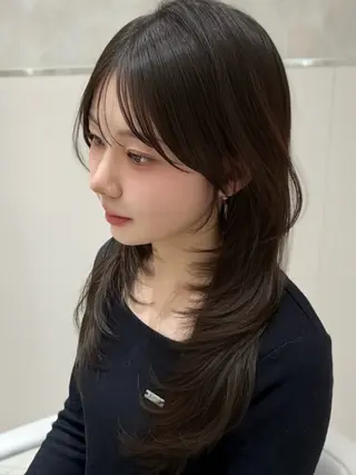 ロング カラー ヘアアレンジ レイヤーカット/ 小塩 萌々香のヘアスタイル