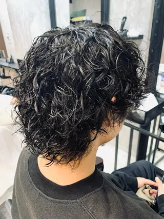 セミロング パーマ メンズ メンズ支持数No.1 👑リュウ👑のヘアスタイル