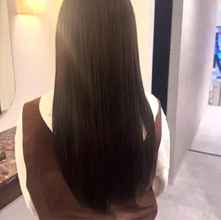 ロング カラー Ako  カット・ 縮毛矯正モデル募集のヘアスタイル