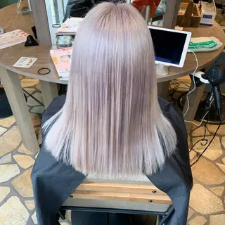 ロング カラー ヘアアレンジ 🇺🇸龍ヶ崎ブリ ーチカラー🌴政野のヘアスタイル
