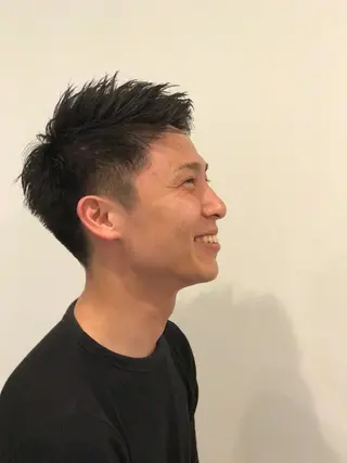 ショート カラー パーマ メンズ ちこ .のヘアスタイル