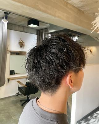 パーマ メンズ 荒牧 絵美のヘアスタイル