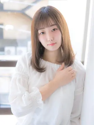 ミディアム 永野 良一のヘアスタイル