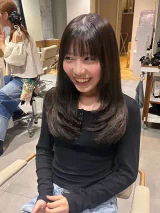 セミロング 相宮 優羽のヘアスタイル