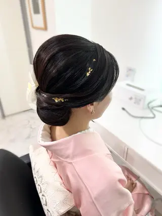 セミロング ヘアアレンジ ヘアセット専門店 Rのヘアスタイル