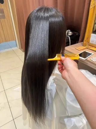 ロング パーマ 奥寺 沙菜のヘアスタイル