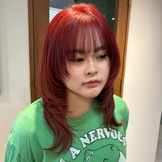 ミディアム satone 🩵のヘアスタイル