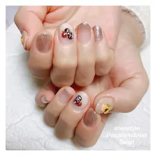 ショート ネイル 🐾enen style 🐾のネイルデザイン