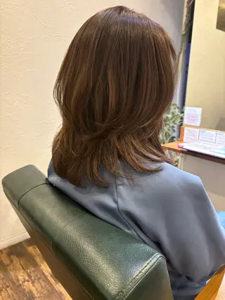 ミディアム MEGUMI 東加古川のヘアスタイル
