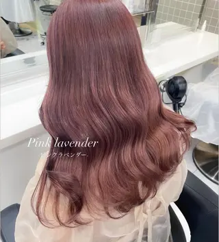 セミロング カラー 抜け感レイヤー︴ ニュアンスカラーのヘアスタイル